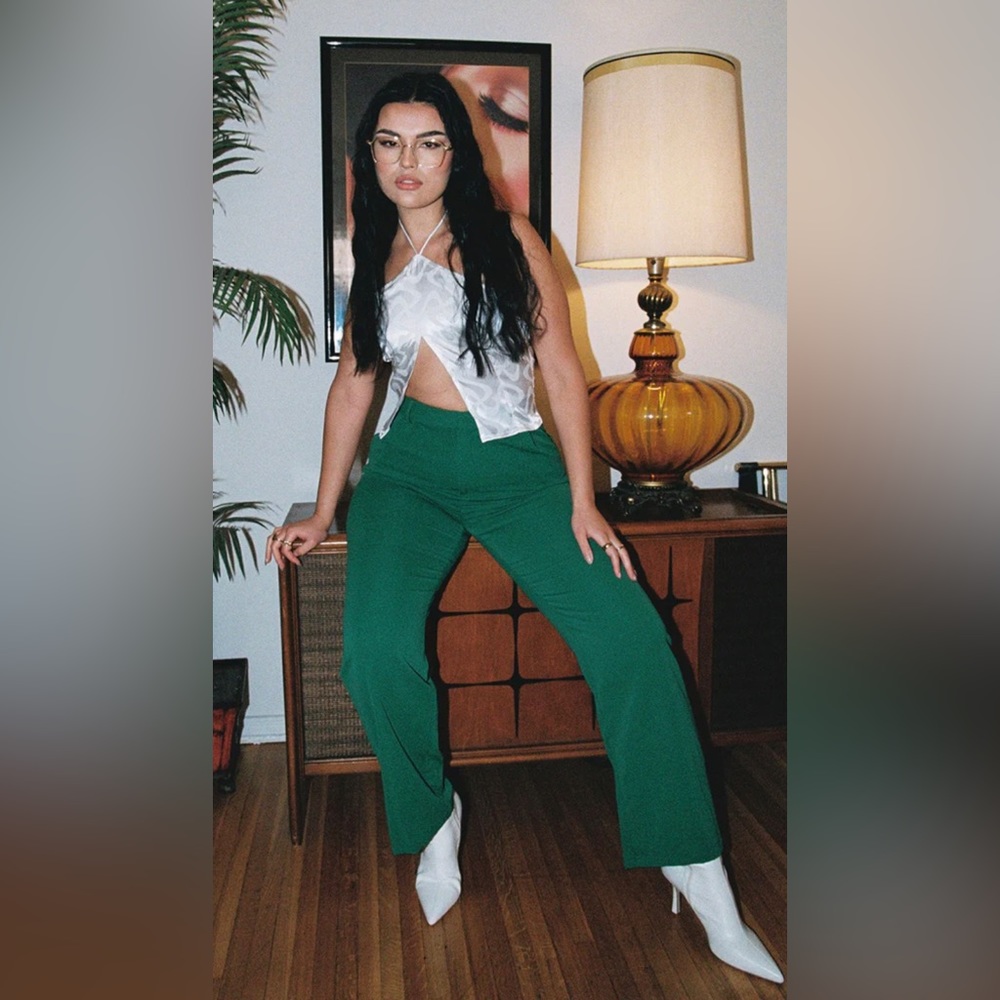 Princess Polly Green Joplin Pants